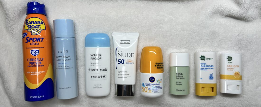 I Tried 7 Sunscreen Formats: Which One Is Most Practical?
