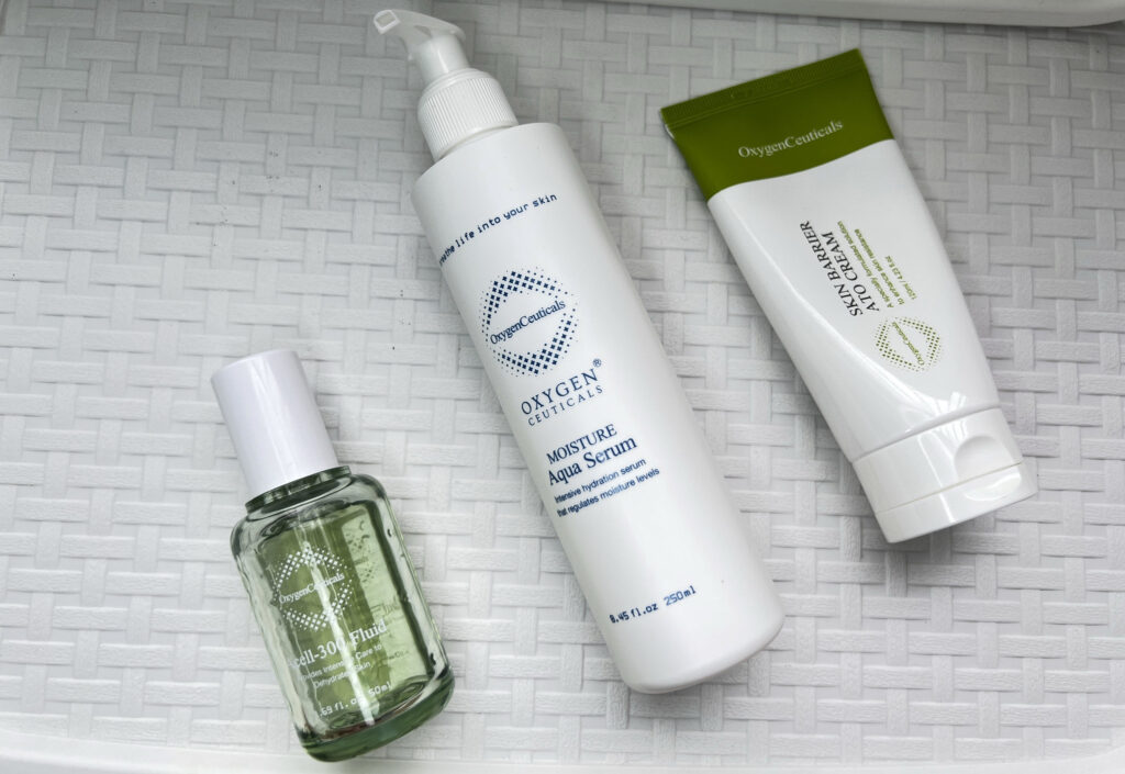 Hydrating Korean skincare products for dewy skin
