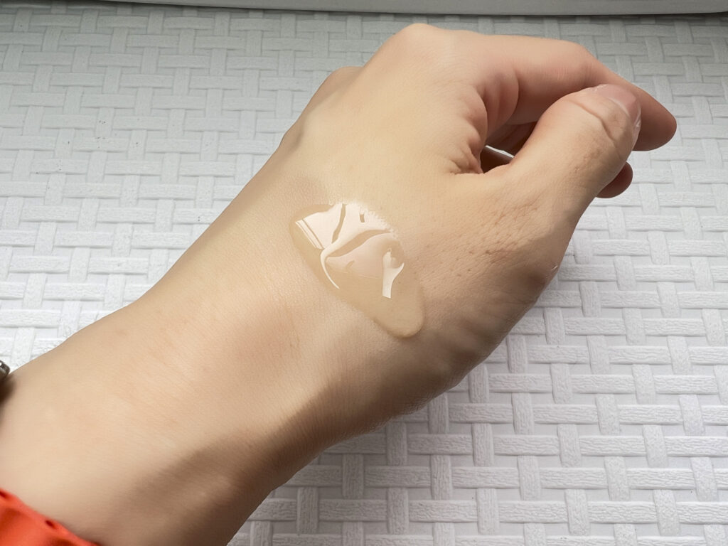 Applying hydrating ampoule for dewy skin