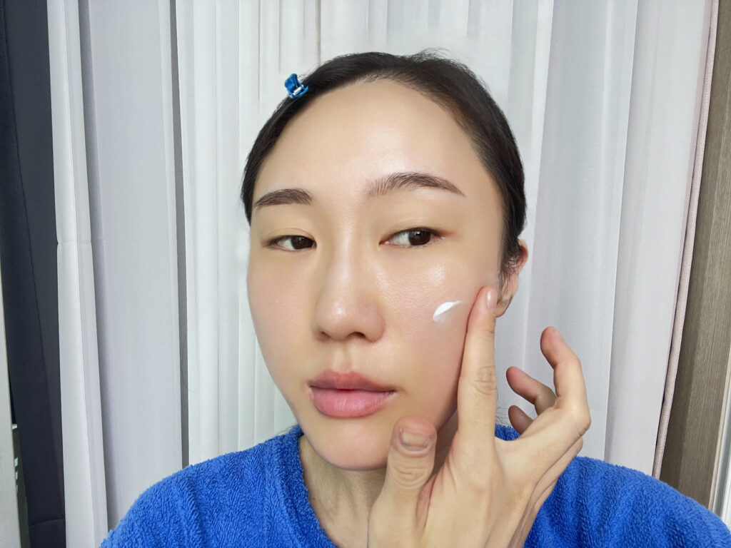 Skin after Korean skin barrier repair routine