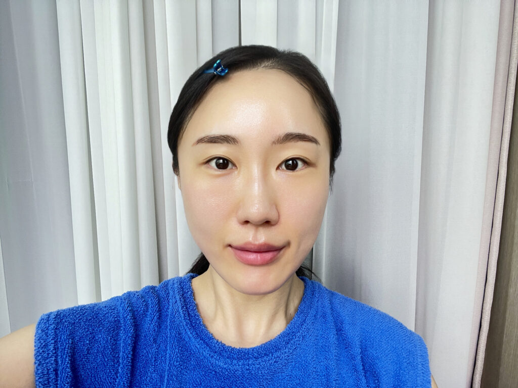 Natural skin finish with sunscreen no white cast